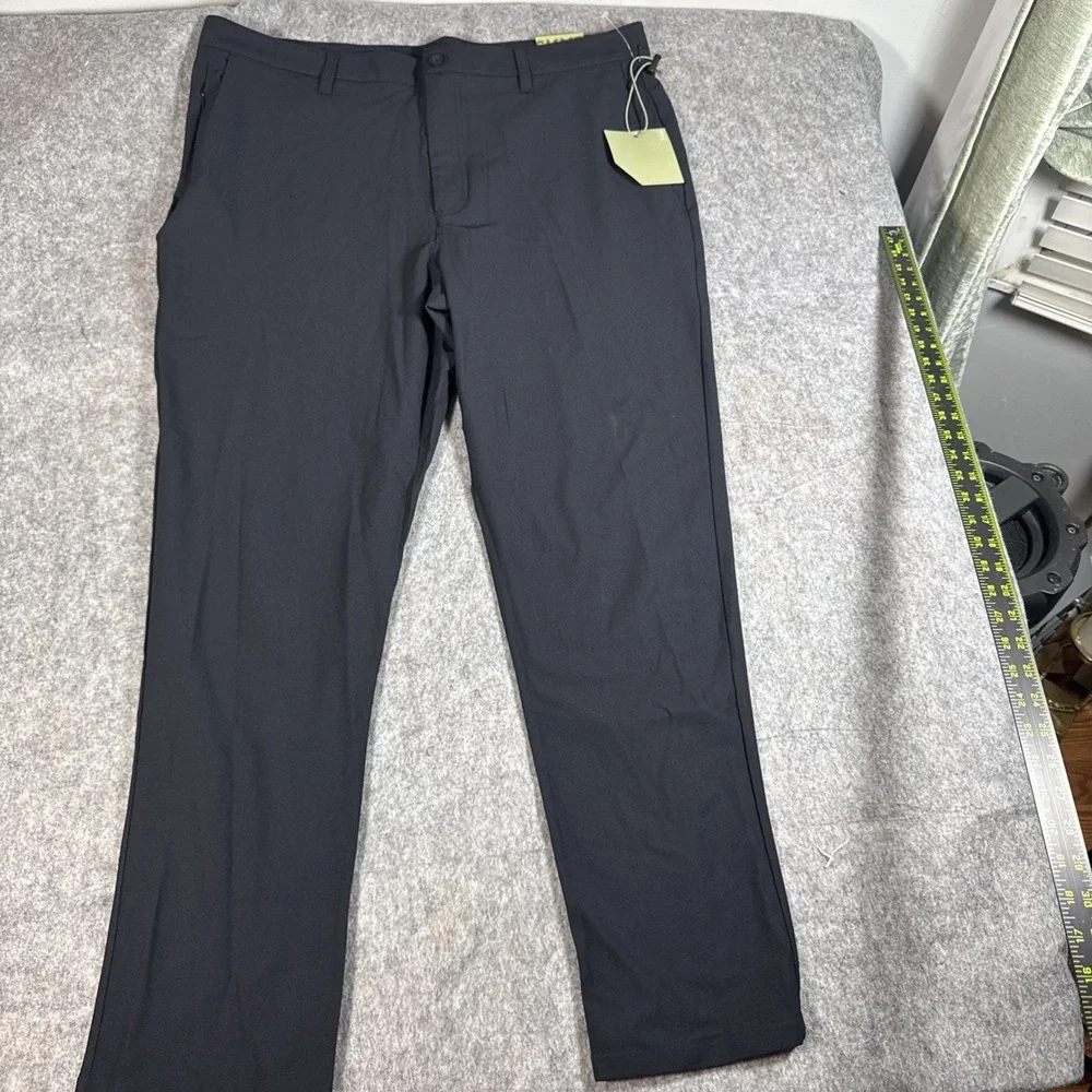 SKYR Men's 4-Way Stretch Anti Odor Moisture Wicking Upf  Pant Black 38 x‎ 30